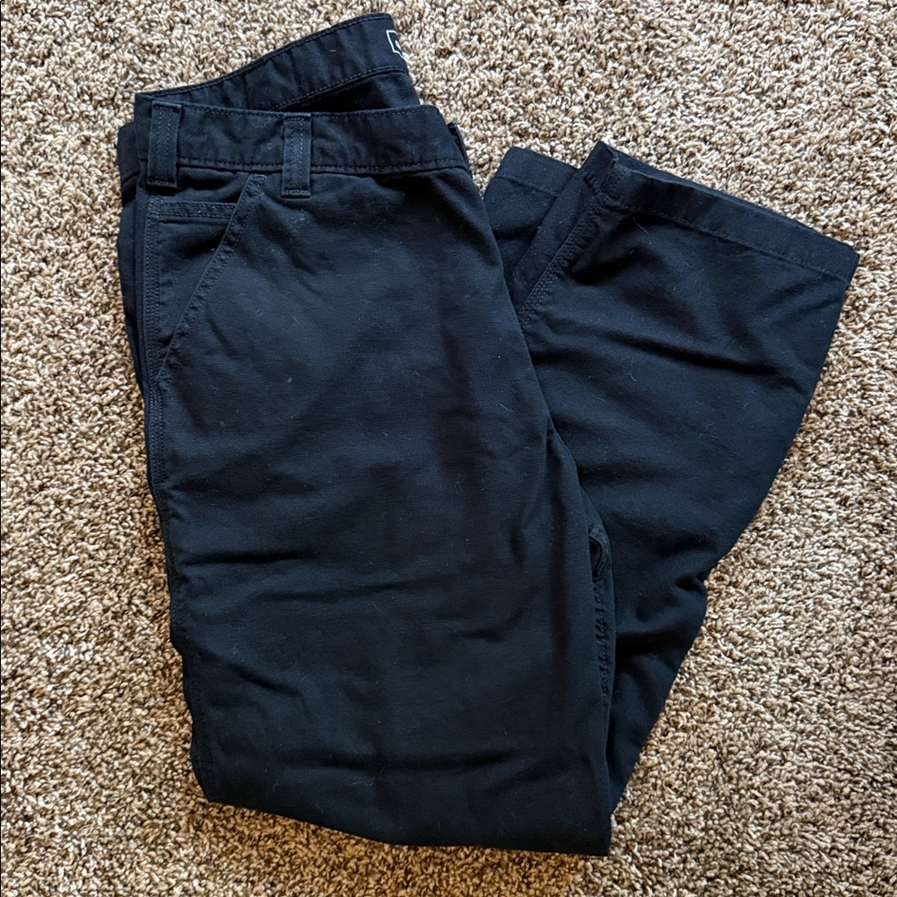 Carhartt Black Canvas Dungarees Work Pants 38x30 - Picture 5 of 7